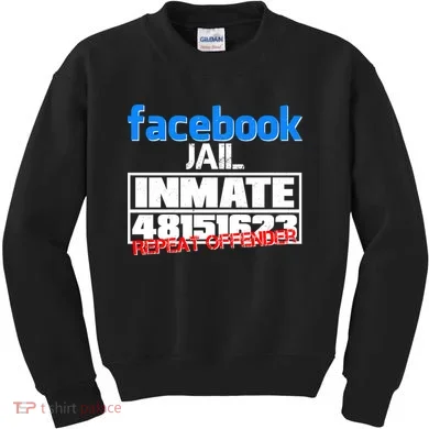 Facebook Jail Repeat Offender Kids Sweatshirt