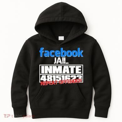 Facebook Jail Repeat Offender Kids Hoodie
