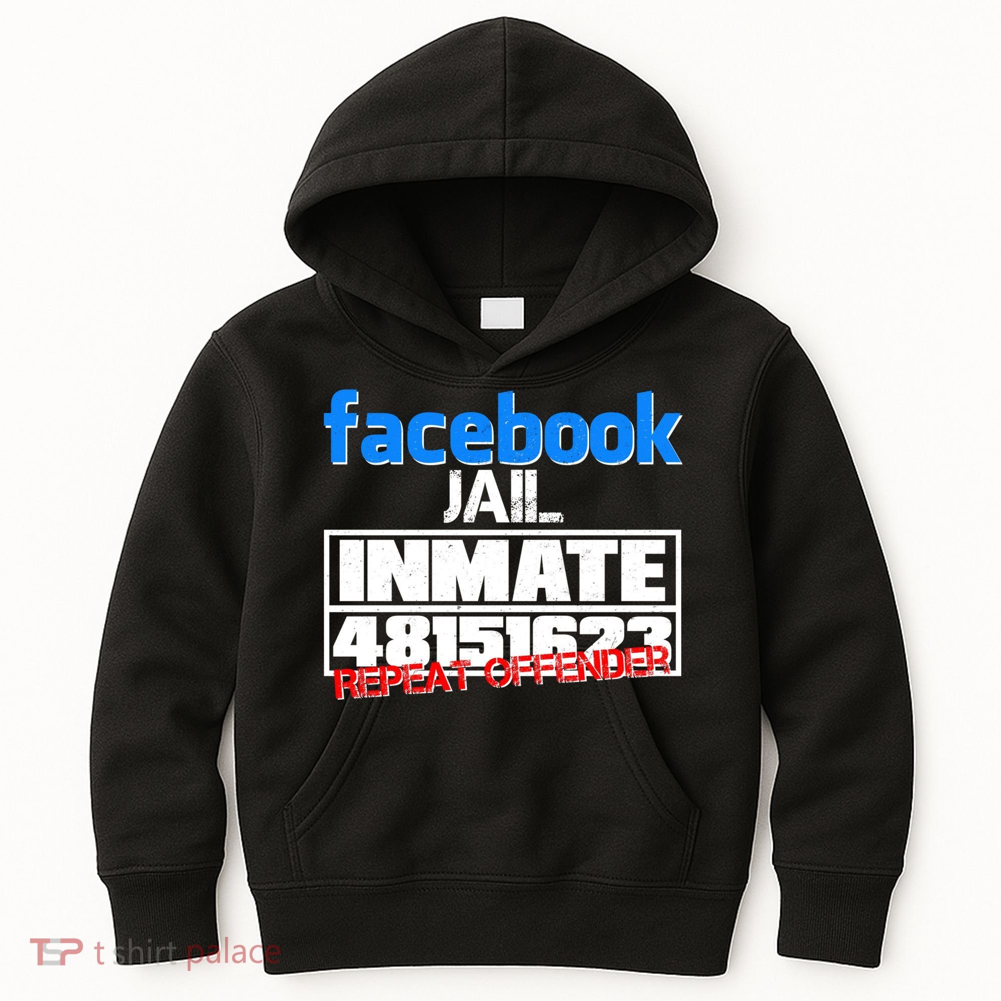 Facebook Jail Repeat Offender Kids Hoodie