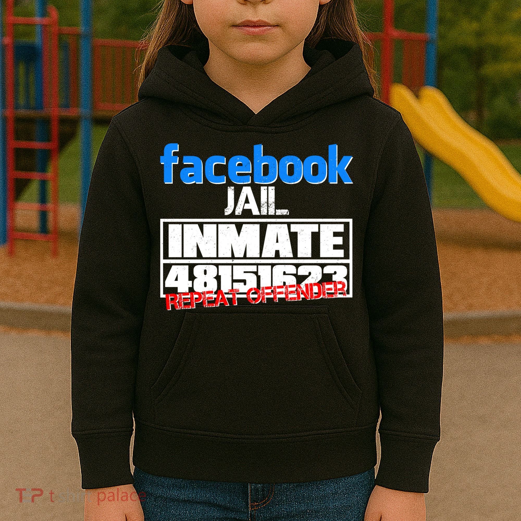 Facebook Jail Repeat Offender Kids Hoodie