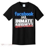 Facebook Jail Repeat Offender Kids T-Shirt thumb 0