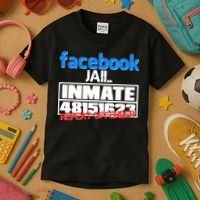 Facebook Jail Repeat Offender Kids T-Shirt thumb 3