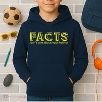 Facts Don't Care About Your Feelings Kids Hoodie thumb 2
