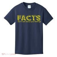 Facts Don't Care About Your Feelings Kids T-Shirt thumb 0