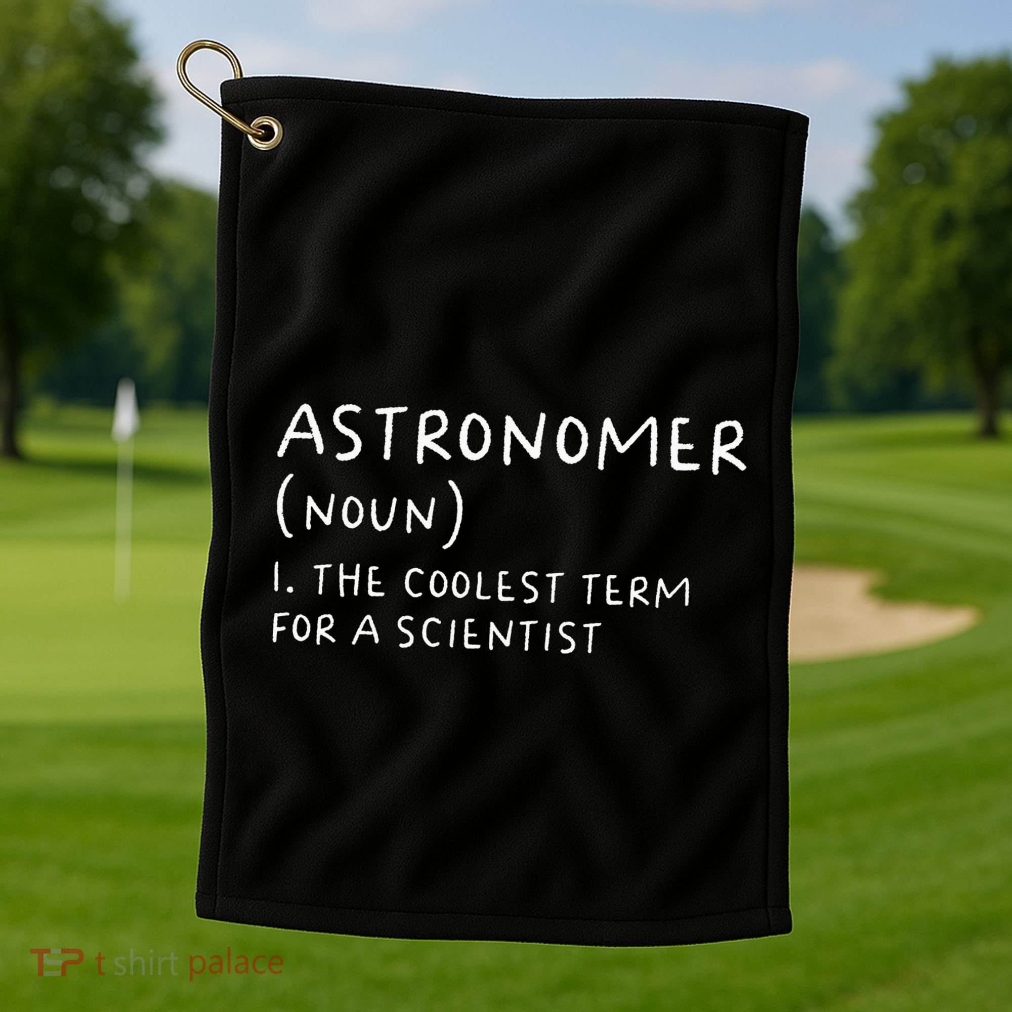 Funny Astronomer Definition Astronomy Gift science Golf Towel