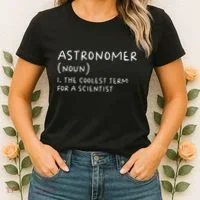 Funny Astronomer Definition Astronomy Gift science Women's T-Shirt thumb 2