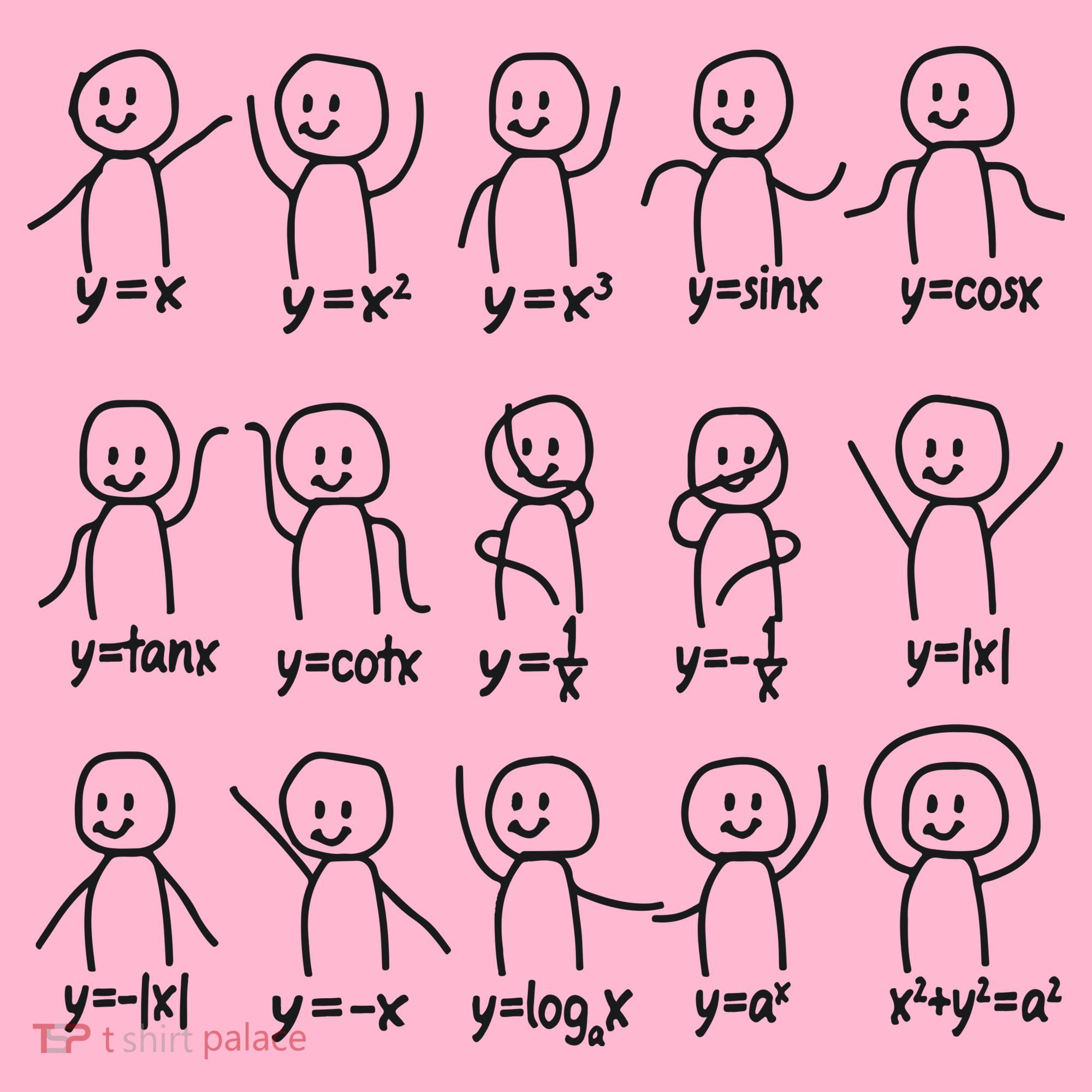 Funny Algebra Dance Graph Figures Math Equation Coaster
