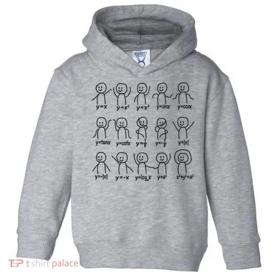 Funny Algebra Dance Graph Figures Math Equation Toddler Hoodie