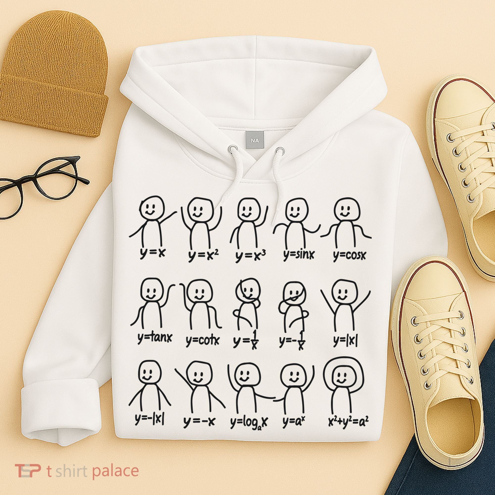 Funny Algebra Dance Graph Figures Math Equation Hoodie