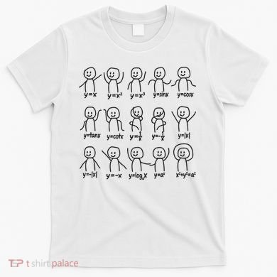 Funny Algebra Dance Graph Figures Math Equation T-Shirt