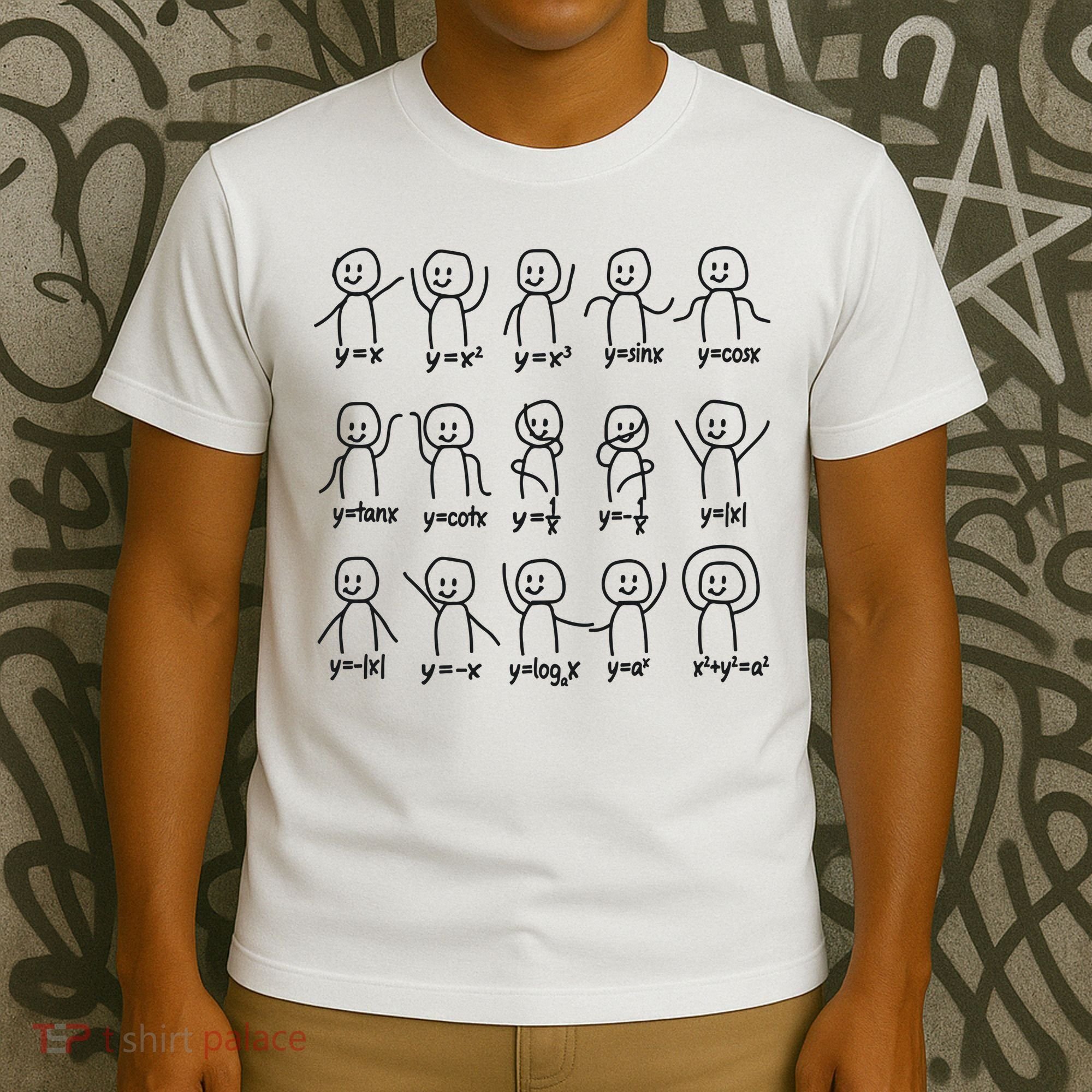 Funny Algebra Dance Graph Figures Math Equation T-Shirt