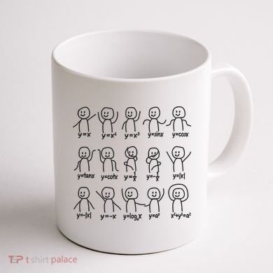 Funny Algebra Dance Graph Figures Math Equation Coffee Mug back