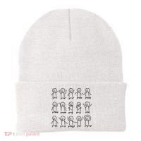 Funny Algebra Dance Graph Figures Math Equation Beanie thumb 0