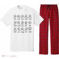 Funny Algebra Dance Graph Figures Math Equation Pajama Set thumb 0