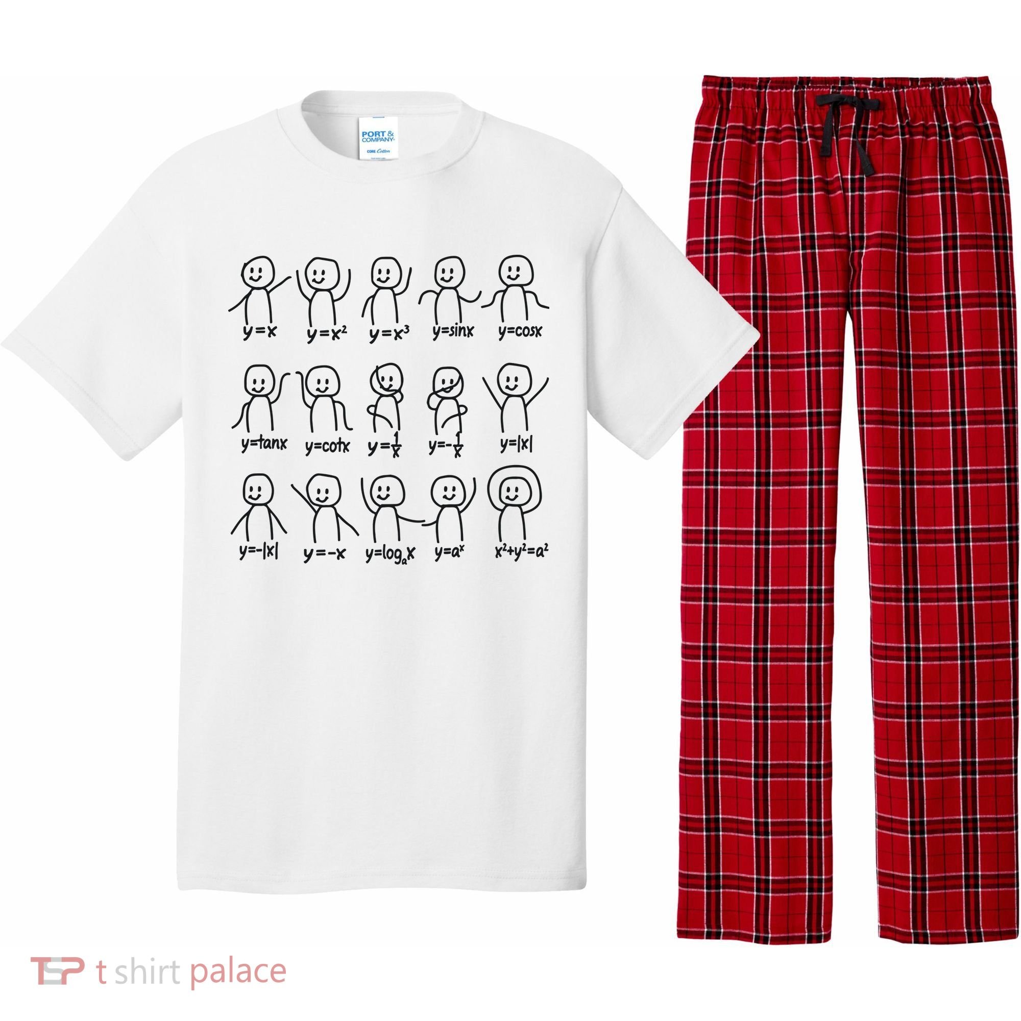 Funny Algebra Dance Graph Figures Math Equation Pajama Set