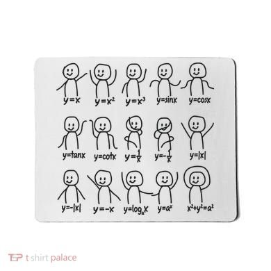 Funny Algebra Dance Graph Figures Math Equation Mousepad