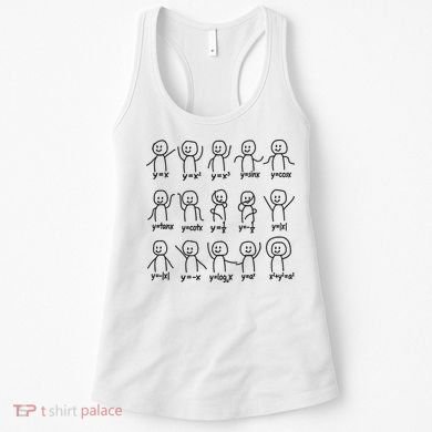Funny Algebra Dance Graph Figures Math Equation Women's Tank Top