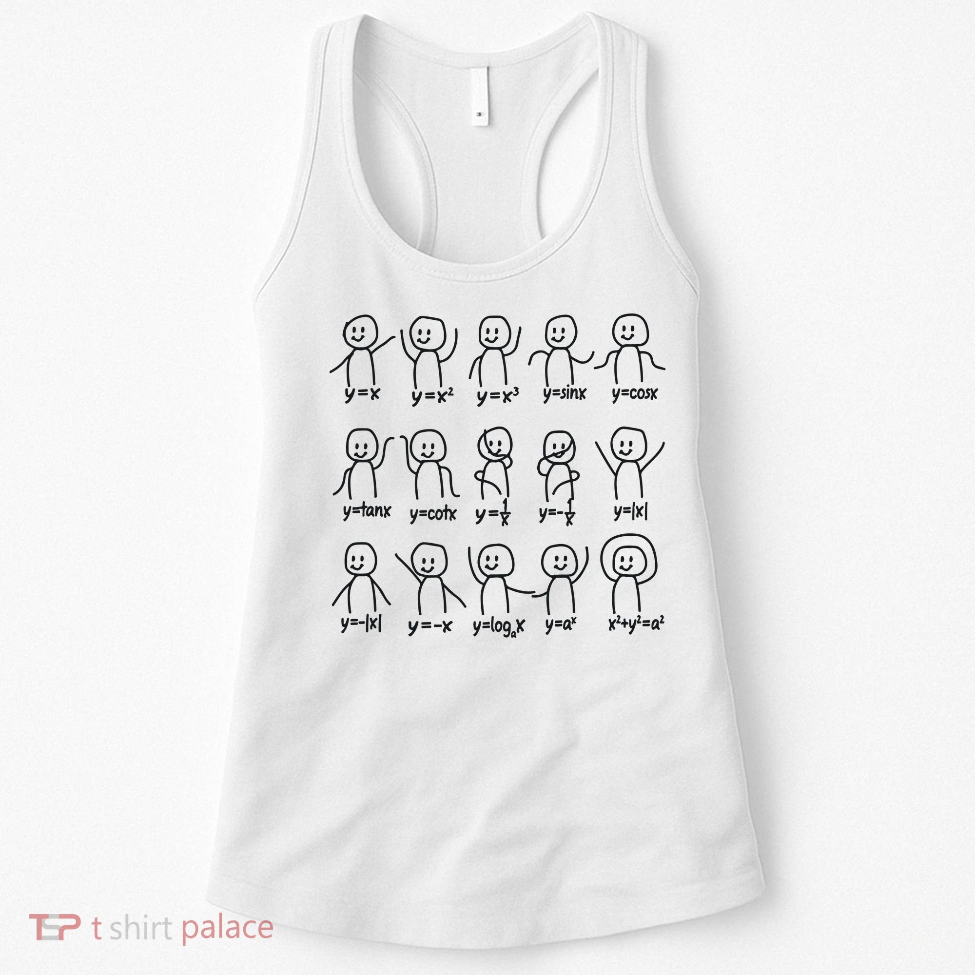 Funny Algebra Dance Graph Figures Math Equation Women's Tank Top
