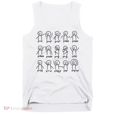 Funny Algebra Dance Graph Figures Math Equation Tank Top