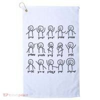 Funny Algebra Dance Graph Figures Math Equation Golf Towel thumb 0