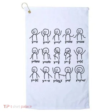 Funny Algebra Dance Graph Figures Math Equation Golf Towel