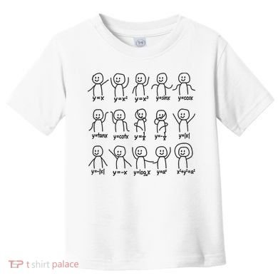 Funny Algebra Dance Graph Figures Math Equation Toddler T-Shirt