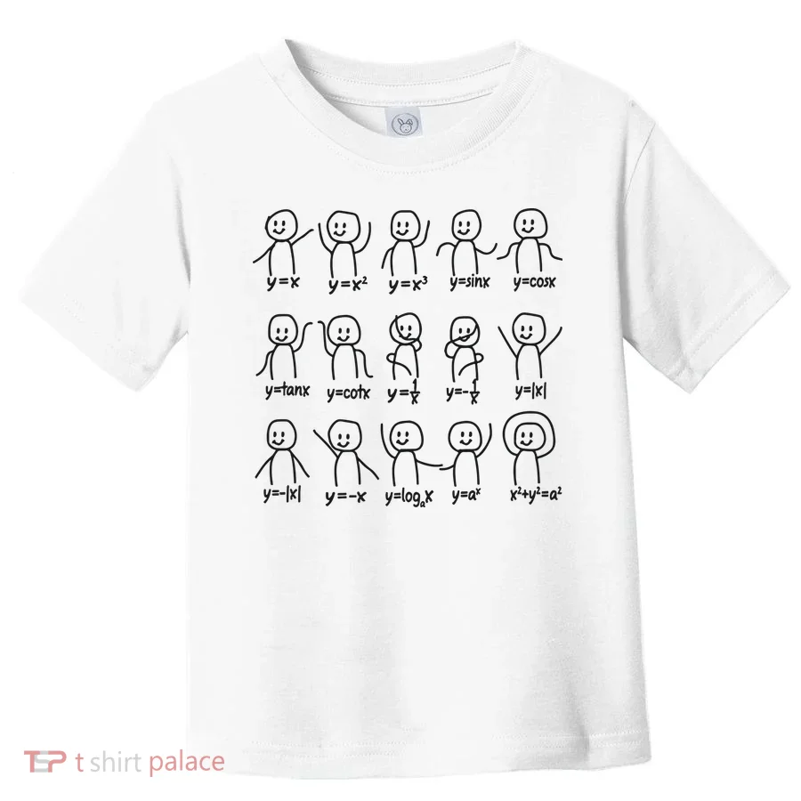 Funny Algebra Dance Graph Figures Math Equation Toddler T-Shirt