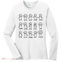 Funny Algebra Dance Graph Figures Math Equation Women's Long Sleeve Shirt thumb 0
