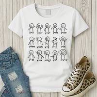 Funny Algebra Dance Graph Figures Math Equation Women's T-Shirt thumb 3