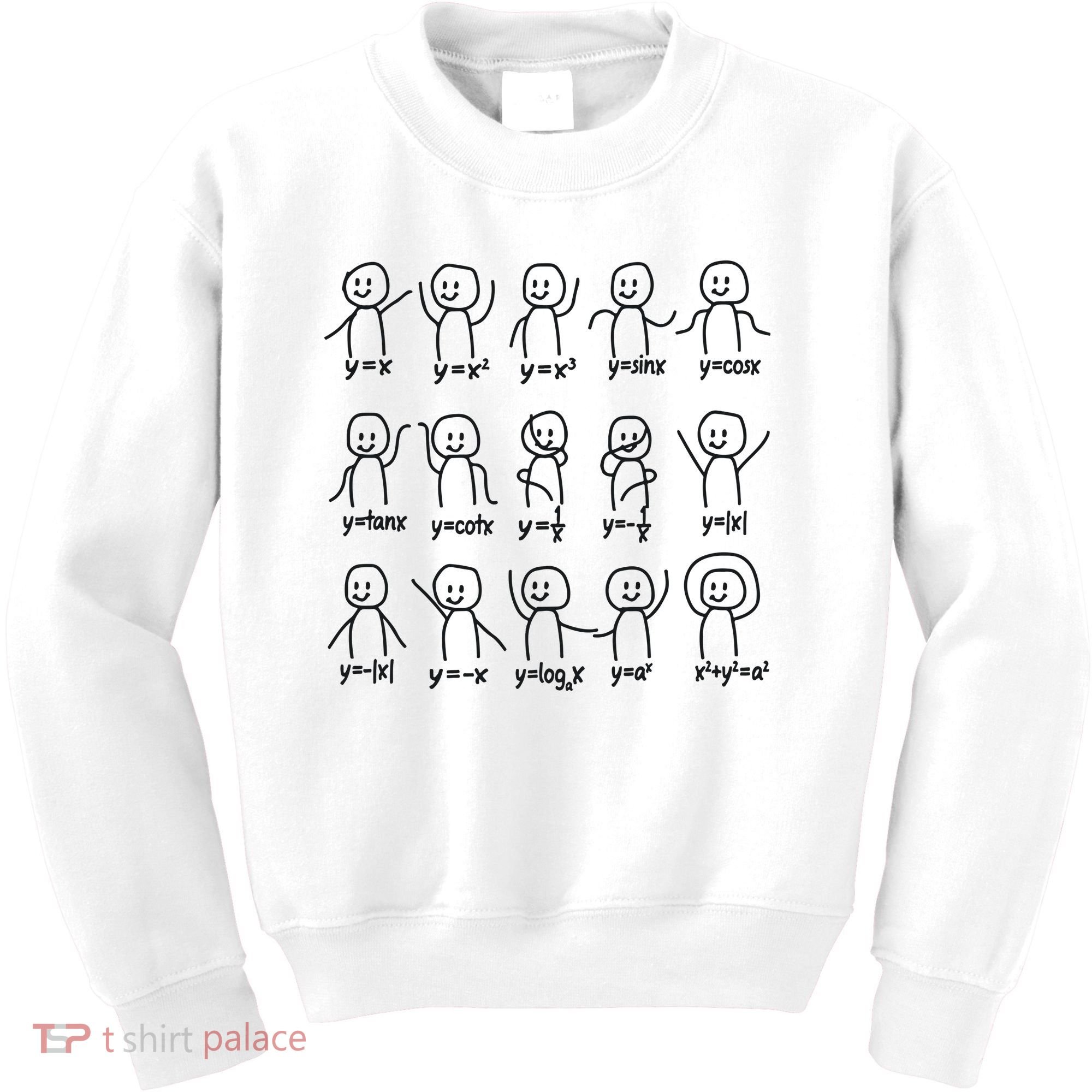Funny Algebra Dance Graph Figures Math Equation Kids Sweatshirt