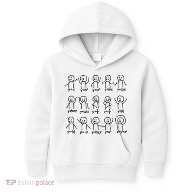 Funny Algebra Dance Graph Figures Math Equation Kids Hoodie