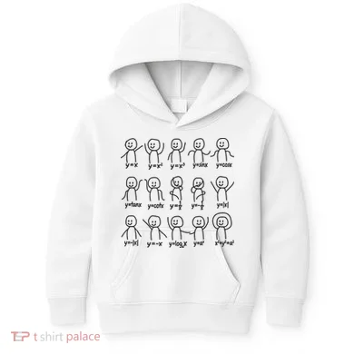 Funny Algebra Dance Graph Figures Math Equation Kids Hoodie