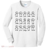 Funny Algebra Dance Graph Figures Math Equation Kids Long Sleeve Shirt thumb 0