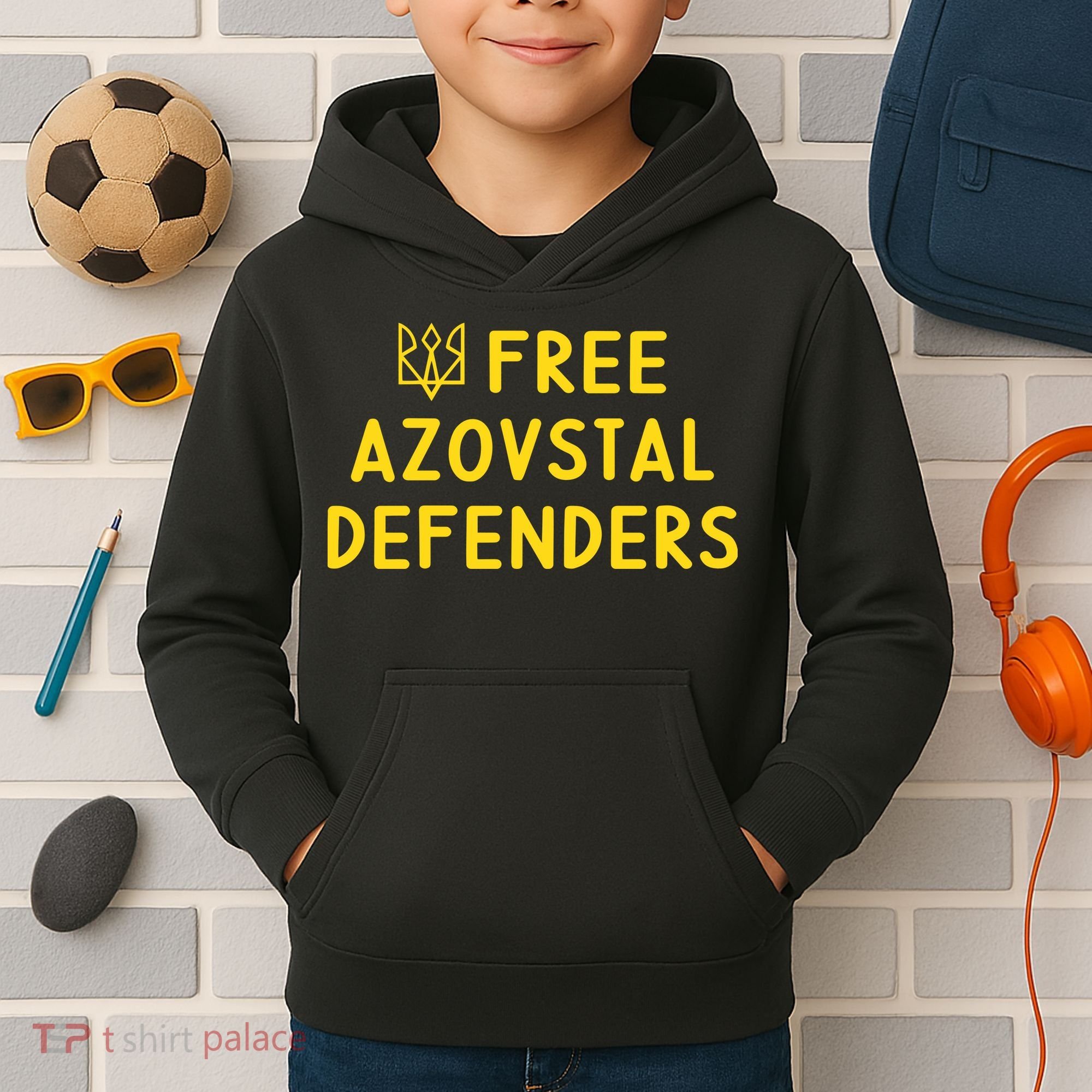 Free Azovstal Defenders Kids Hoodie