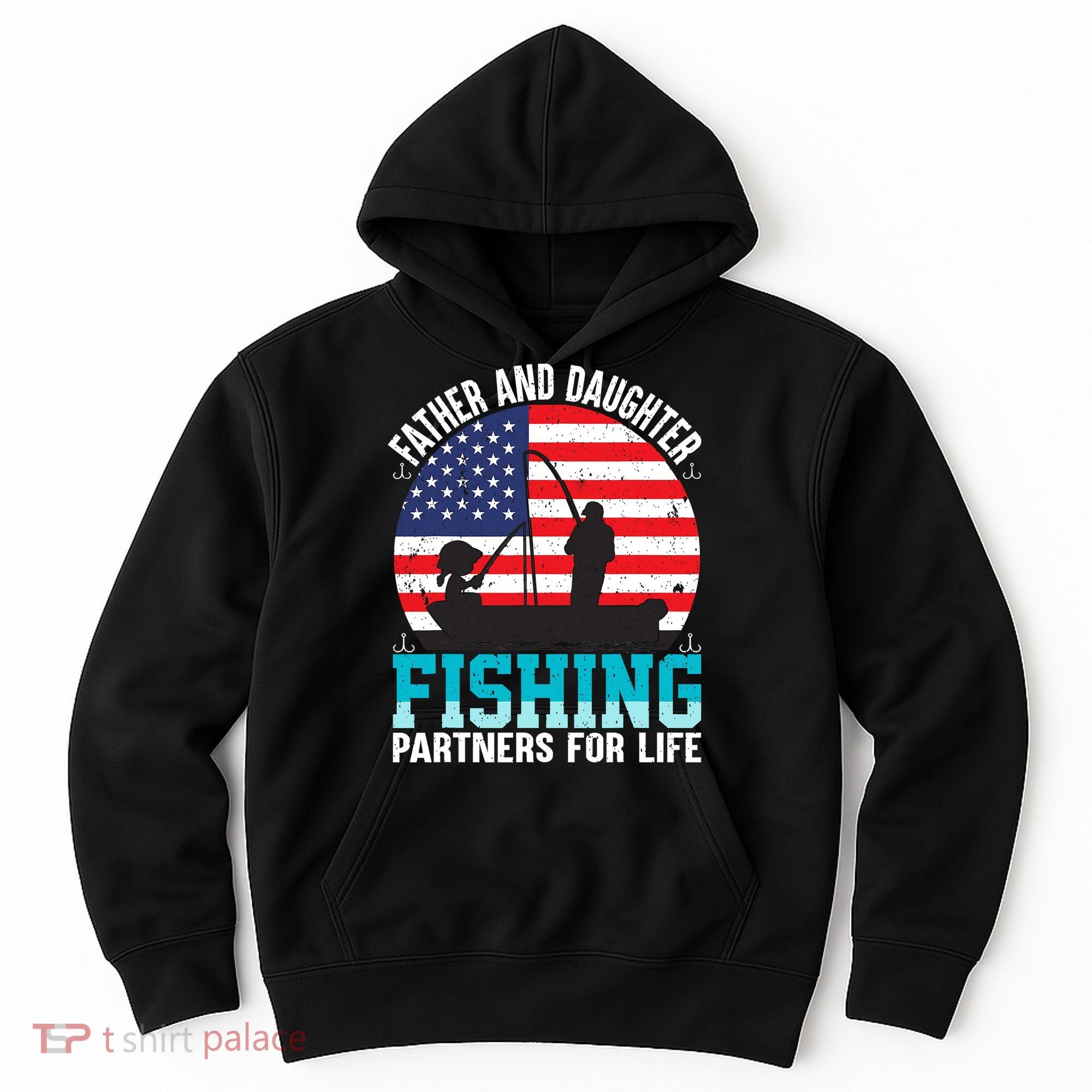 Father And Daughter Fishing Partners For Life Funny Hoodie