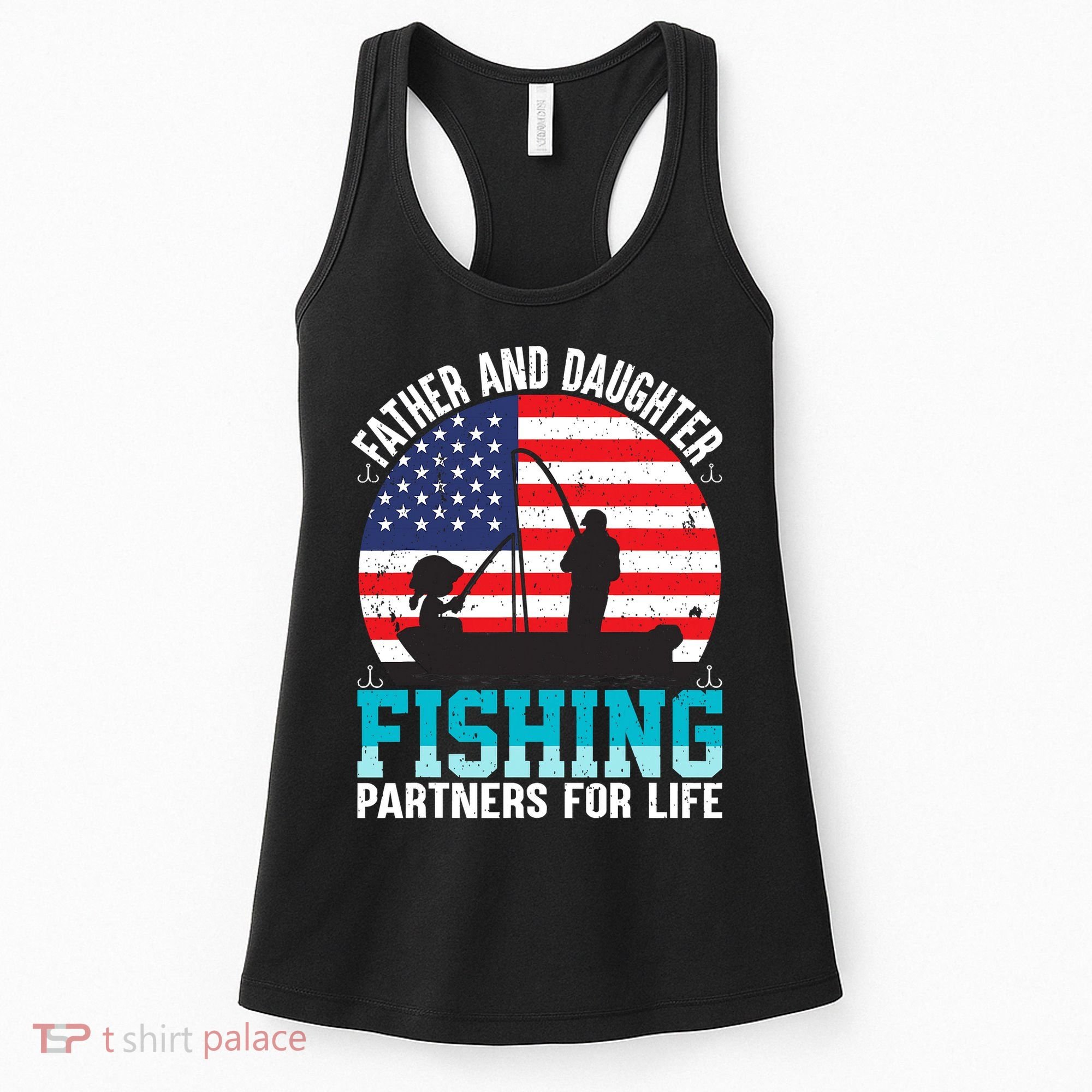 Father And Daughter Fishing Partners For Life Funny Women's Tank Top