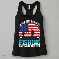 Father And Daughter Fishing Partners For Life Funny Women's Tank Top thumb 3