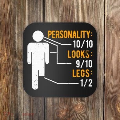 Funny Amputee Design Coaster