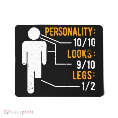 Funny Amputee Design Mousepad