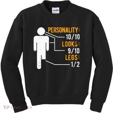 Funny Amputee Design Kids Sweatshirt