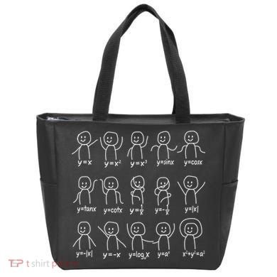 Funny Algebra Dance Graph Figures Math Equation Tote Bag