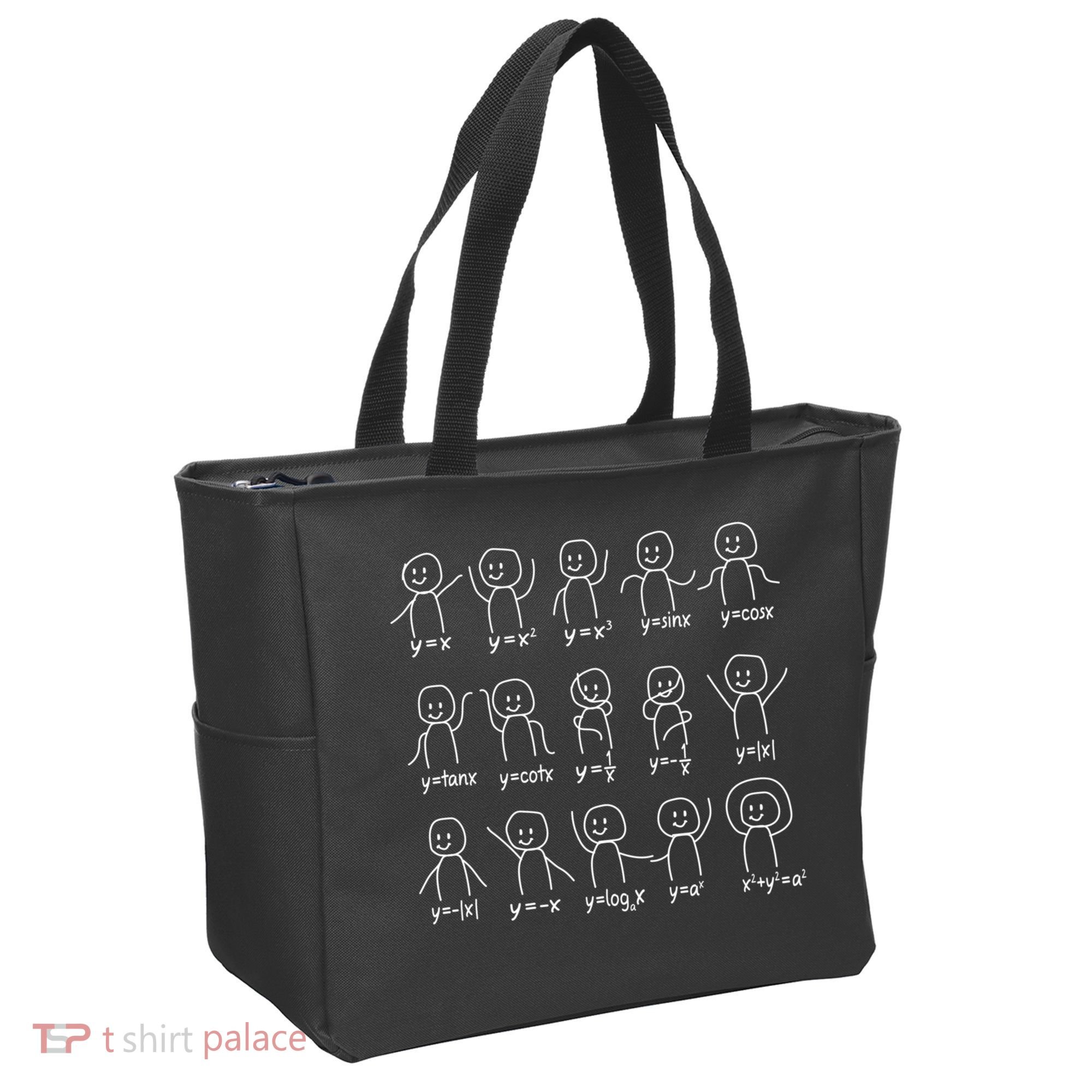 Funny Algebra Dance Graph Figures Math Equation Tote Bag