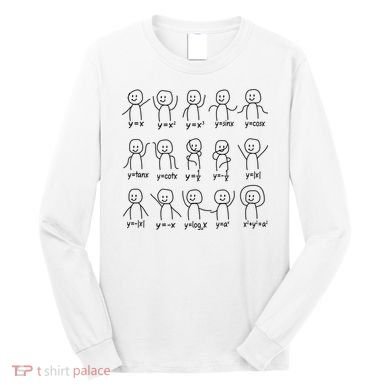Funny Algebra Dance Graph Figures Math Equation Long Sleeve Shirt