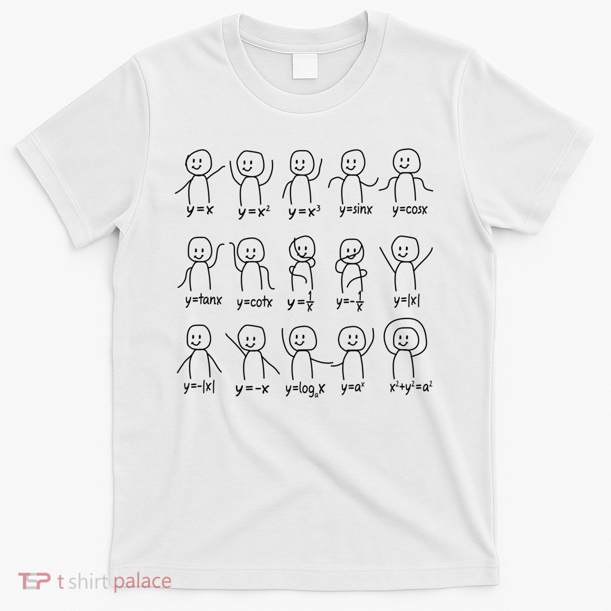 Funny Algebra Dance Graph Figures Math Equation T-Shirt