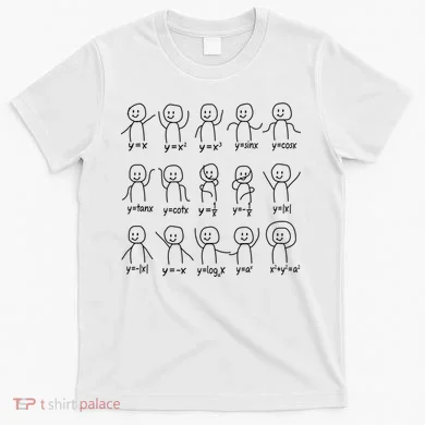 Funny Algebra Dance Graph Figures Math Equation T-Shirt