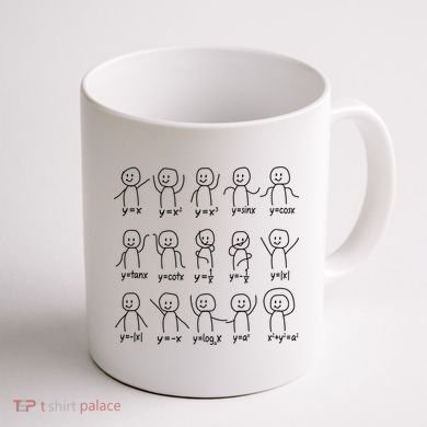 Funny Algebra Dance Graph Figures Math Equation Coffee Mug back