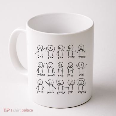 Funny Algebra Dance Graph Figures Math Equation Coffee Mug