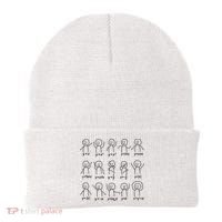 Funny Algebra Dance Graph Figures Math Equation Beanie thumb 0