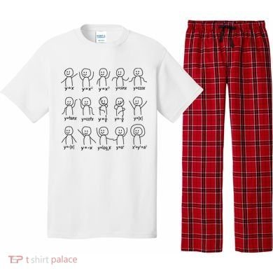 Funny Algebra Dance Graph Figures Math Equation Pajama Set