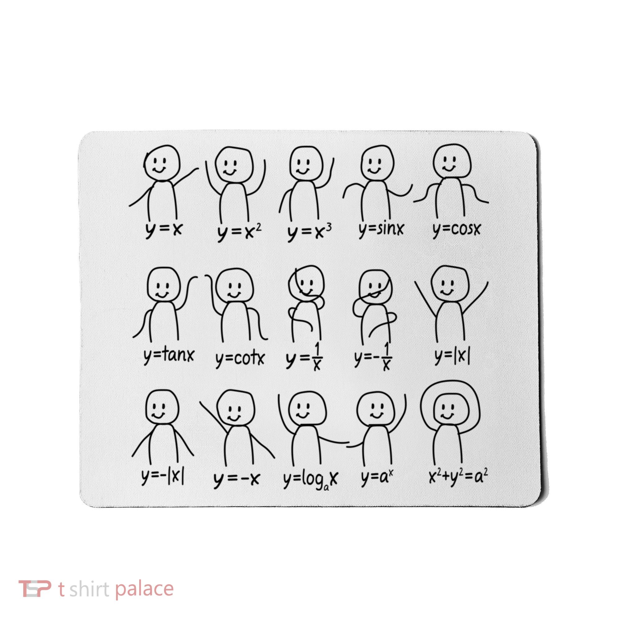 Funny Algebra Dance Graph Figures Math Equation Mousepad